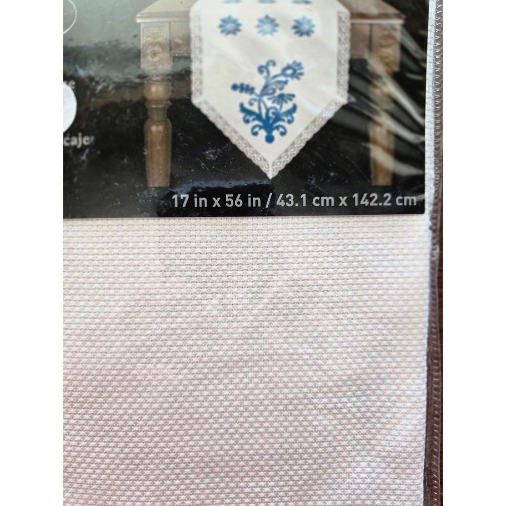 Loops & Threads Table Runner with Lace Cross Stitch Kit 17 x 56 - Picture 6 of 6